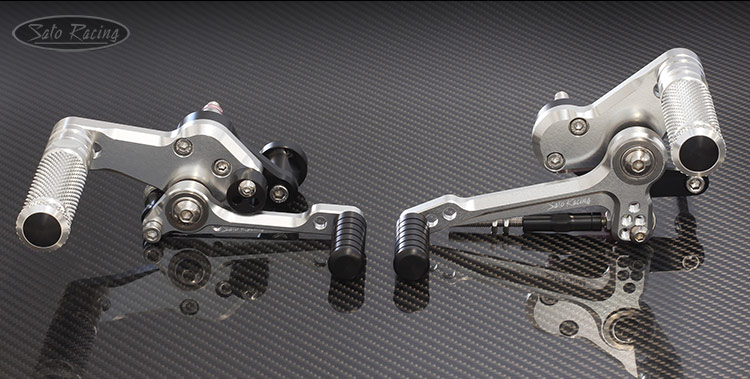 SATO RACING Ducati Scrambler Rear Sets in Silver