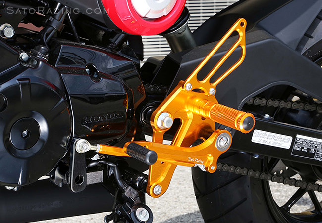 SATO RACING Honda Grom Rear Sets [L]-side