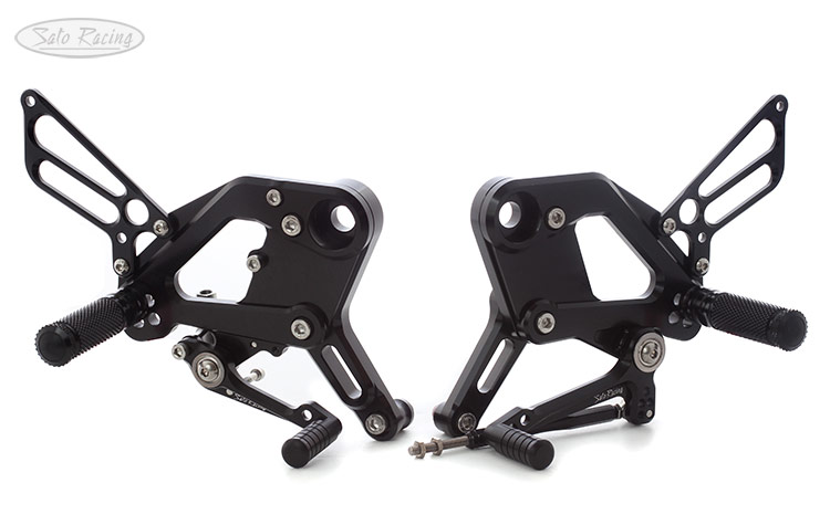 SATO RACING Black-anodized Rear Sets for Honda CB300R / CB250R