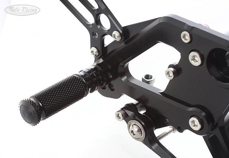 SATO RACING Black-anodized Rear Sets for Honda CB300R / CB250R