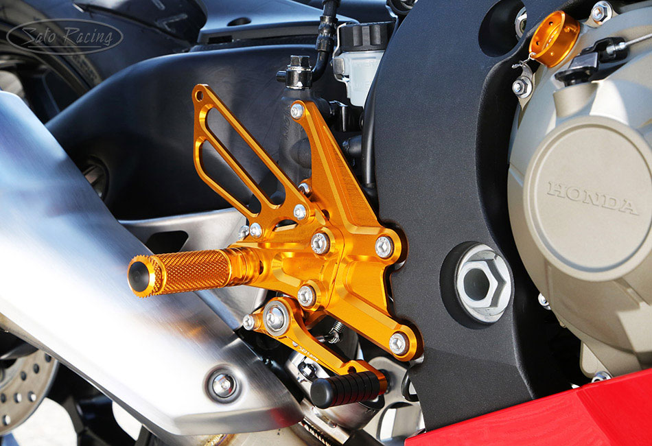 Black Aluminum Rear Passenger Foot Pegs Bracket – Fits Honda CBR1000RR 2017-2023