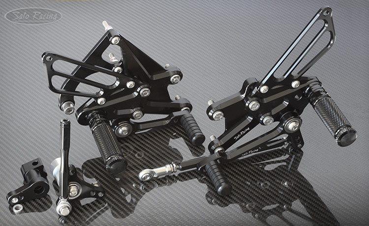 SATO RACING CBR1000RR/ SP ('17- ) Rear Sets in Black for quickshifter