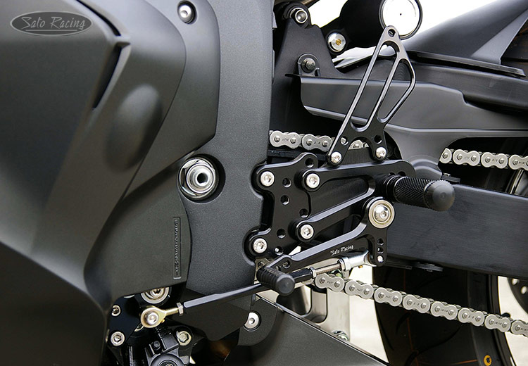 SATO RACING Honda CBR600RR 2009-12 Rear Sets in Black [L]-side