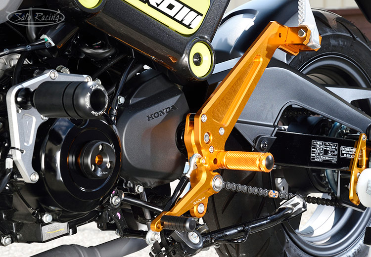 SATO RACING Honda Grom '22 Rear Sets + Tandem Brackets - [L]-side