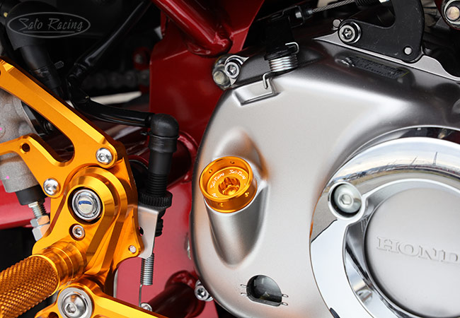 SATO Oil Filler Cap on a Honda Monkey