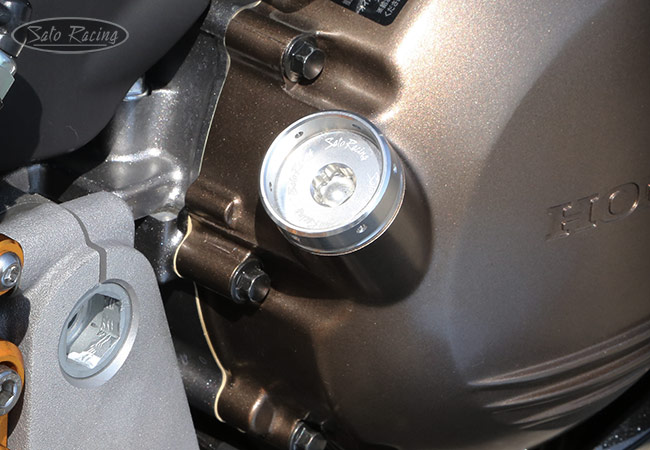 SATO Oil Filler Cap on a 2015 Honda VFR800F
