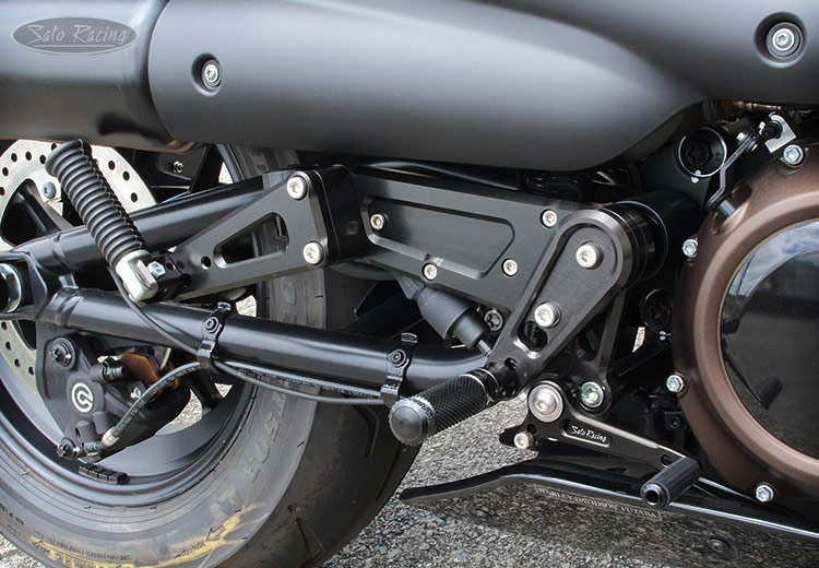 SATO RACING Rear Sets with Tandem Brackets for 2022 Harley-Davidson Sportster S