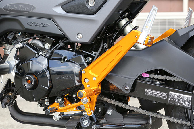 SATO RACING Honda Grom '16- Rear Sets + Tandem Brackets - [L]-side