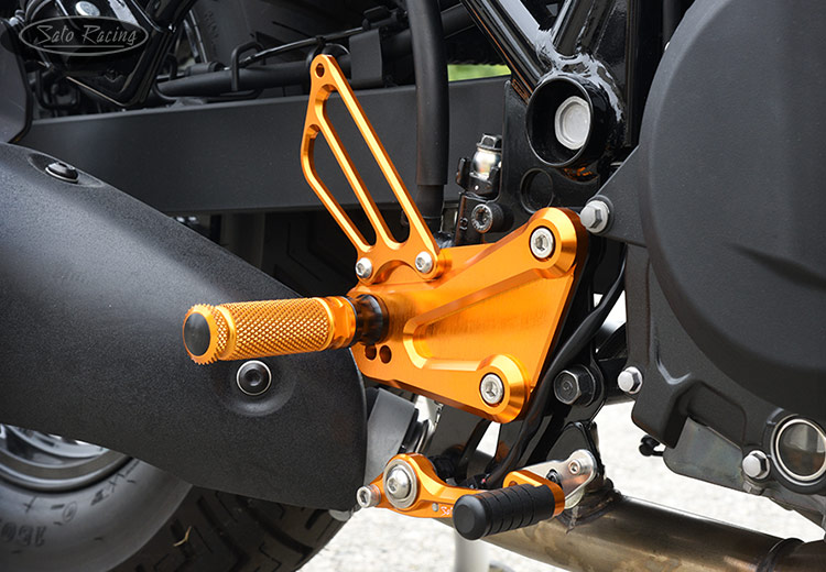 SATO RACING Kawasaki Eliminator [R]-side Rear Sets in Gold