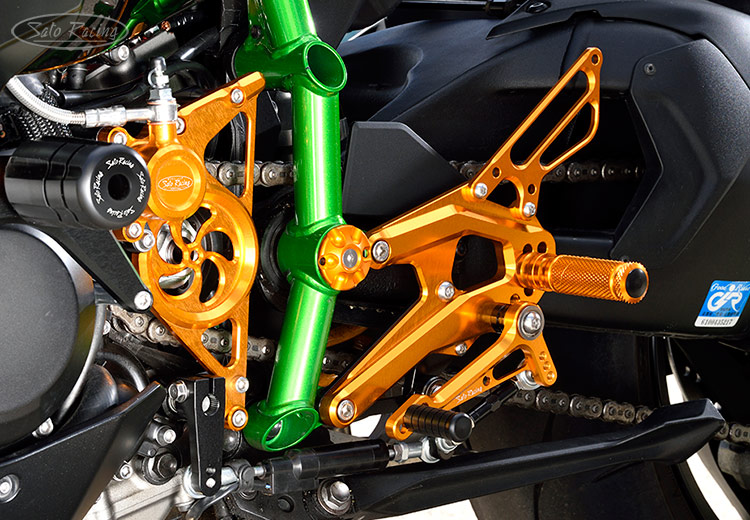 SATO RACING Rear Sets (L-side) for '15-  Kawasaki H2