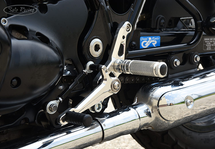SATO RACING Kawasaki W800 [L]-side Rear Sets in Silver