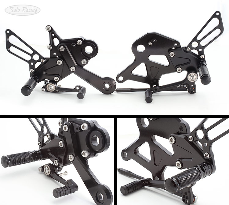SATO RACING Kawasaki Z650RS '22- Rear Sets in Black