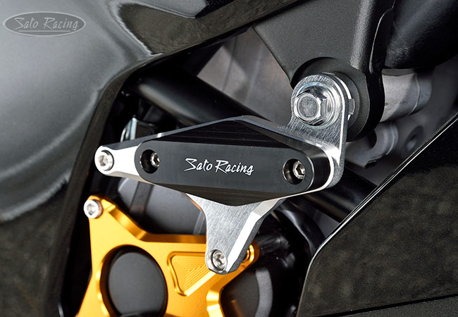 SATO RACING Flush mount Frame Slider and R-side Engine Slider on a 2021 ZX-10R