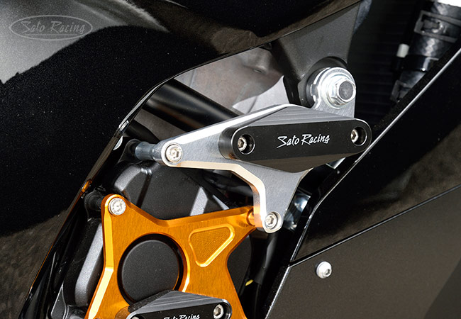 SATO RACING Flush mount Frame Slider and R-side Engine Slider on a 2021 ZX-10R