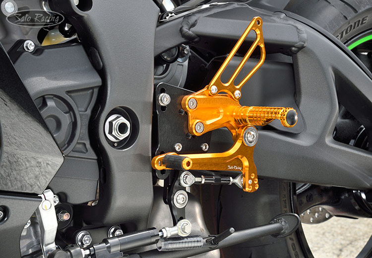 SATO RACING 'Race Concept' Rear Sets (Reverse Shift) for 2021 Kawasaki ZX-10R - L-Side