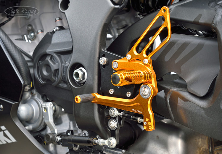 SATO RACING 'Race Concept' Rear Sets (Reverse Shift) for 2021 Kawasaki ZX-10R - L-Side