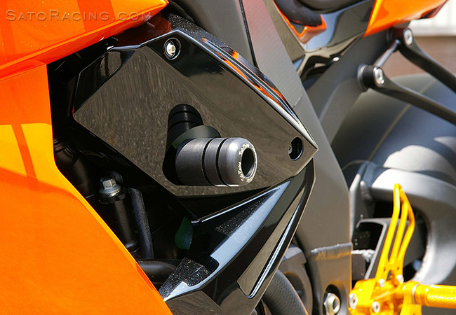 SATO RACING Frame Sliders for '08-'10 Kawasaki ZX-10R