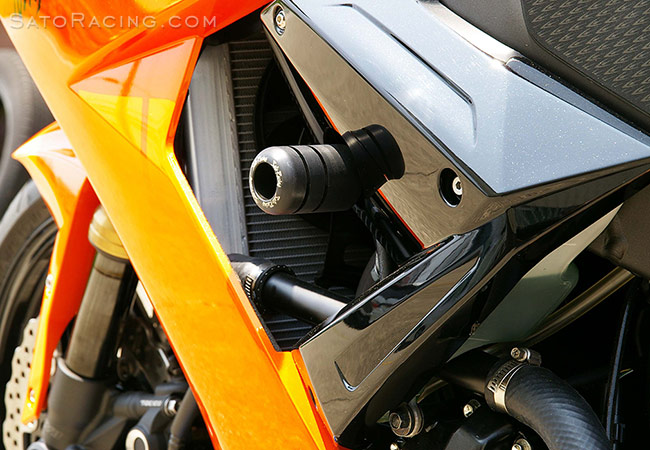 SATO RACING Frame Sliders for '08-'10 Kawasaki ZX-10R