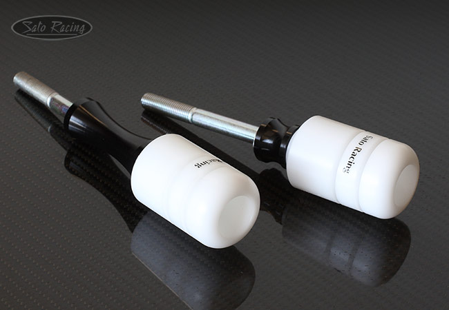 SATO RACING Frame Sliders [White] for Kawasaki ZX-25R/ ZX-4RR