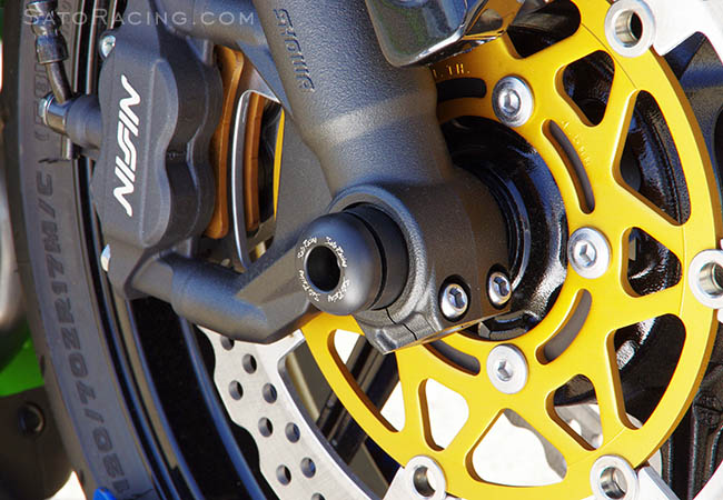 SATO RACING ZX-6R '13-'19 Front Axle Sliders