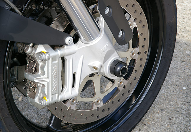 SATO RACING KTM 990 Super Duke Front Axle Sliders