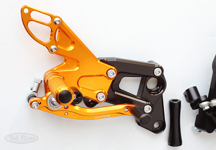 SATO RACING KTM RC390 '22- Reverse Shift Rear Sets