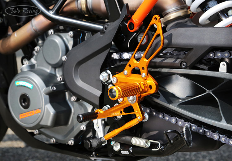 SATO RACING Rear Sets for 2017+ KTM 390 Duke [L]-side