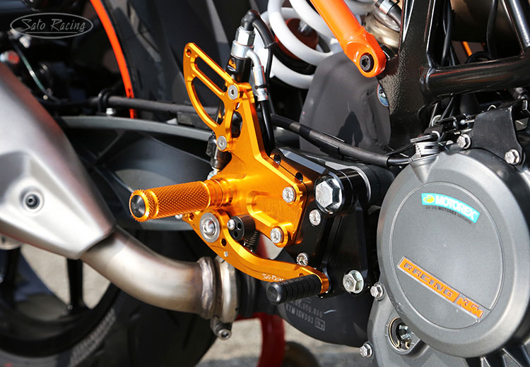 SATO RACING Rear Sets for 2017+ KTM 390 Duke [R]-side