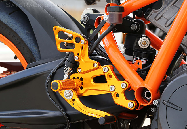 SATO RACING KTM RC8 Racing Version Rear Sets [R]-side