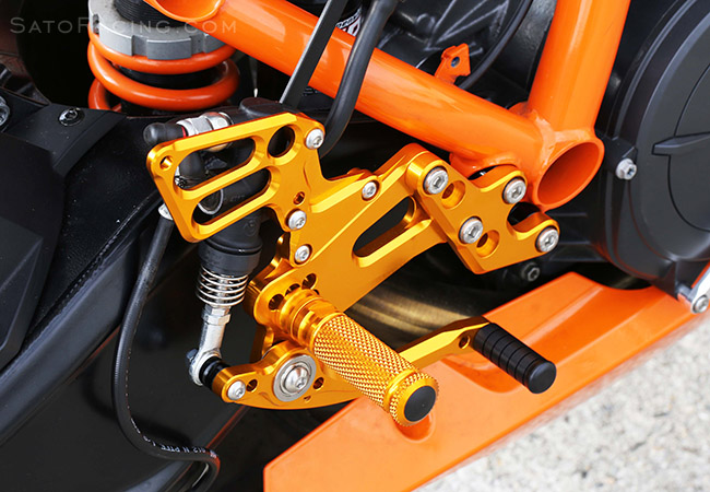 SATO RACING KTM RC8 Racing Version Rear Sets [R]-side