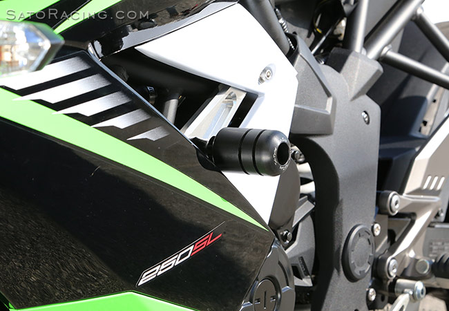 SATO RACING Ninja 250SL Frame Sliders - L-side