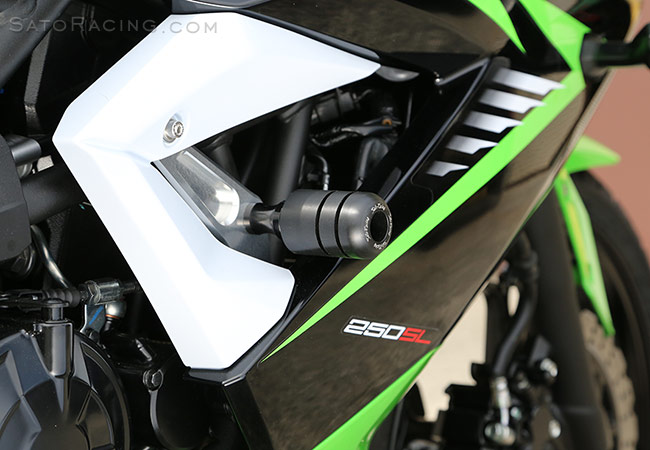 SATO RACING Ninja 250SL Frame Sliders - R-side