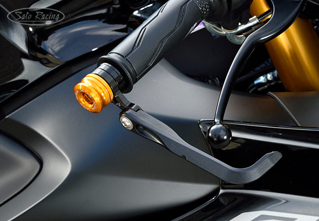 SATO RACING Lever Guard LG30N-M6 with Short-style Gold bar ends part# BE-M6S-G
