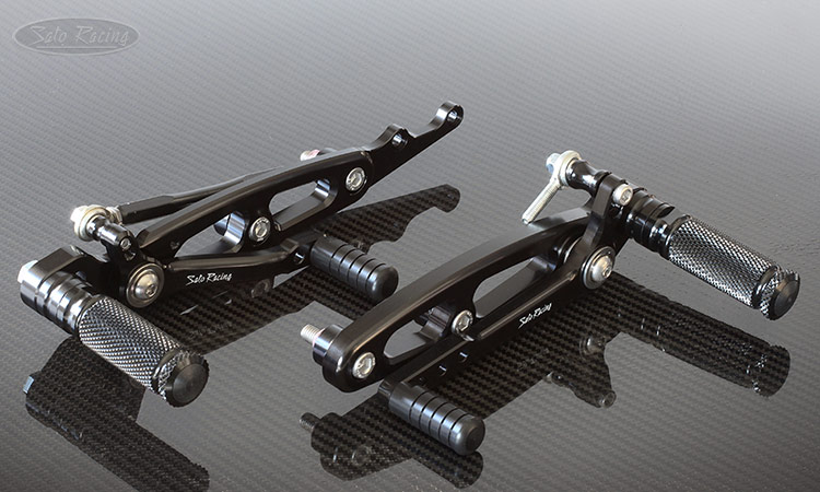 SATO RACING Moto Guzzi V7 III Rear Sets kit in Black