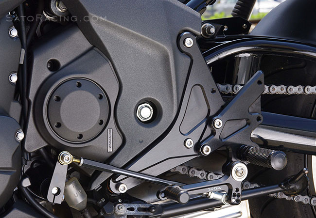 Sato Racing Ninja 650R / ER-6f / ER-6n '09-'11 Rear Sets with optional Tandem Bracket [L]-side