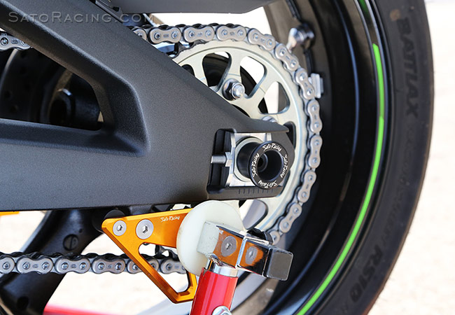 SATO RACING Race Concept Rear Axle Sliders for ZX-10R '16-  / ZX-6R '13-