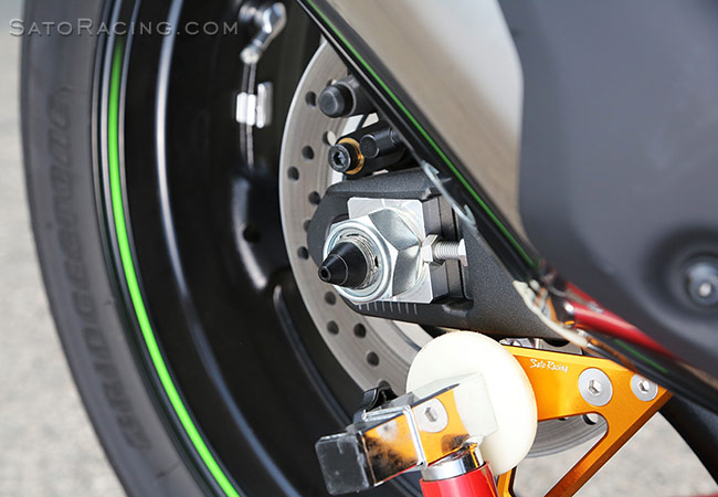 SATO RACING Race Concept Rear Axle Sliders for ZX-10R '16-  / ZX-6R '13-