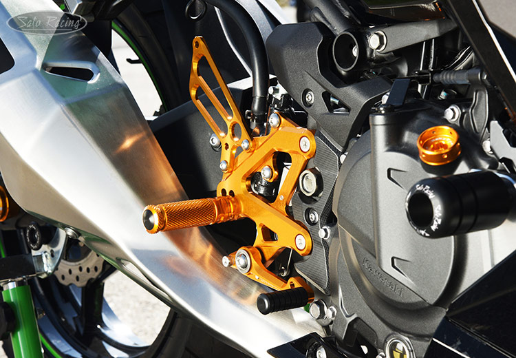 SATO RACING Kawasaki Ninja 400 / Ninja 500 / Z400 / Z500 Rear Sets [R]-side