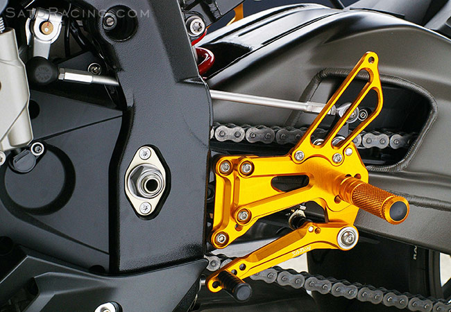 SATO RACING S1000RR '09-'14 Rear Sets in GOLD