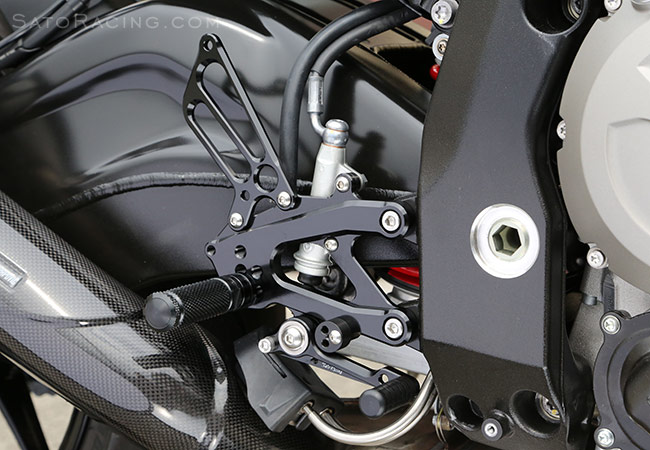 SATO RACING S1000R '14-'16 Rear Sets in BLACK