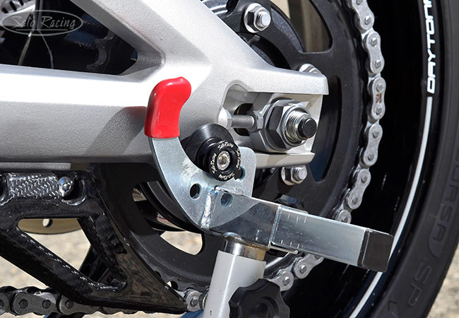 thumbnail image 2 of Sasaonsale Rocket Style M8 CNC Billet Swingarm Spools – Black Anodized (2-Pack) 2 of 5