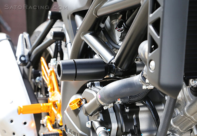 SATO RACING Frame Sliders [L]-side - Suzuki SV650 '16-