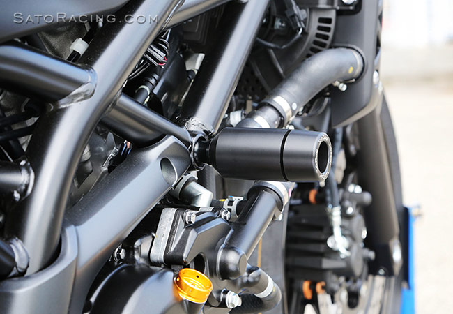 SATO RACING Frame Sliders [L]-side - Suzuki SV650 '16-