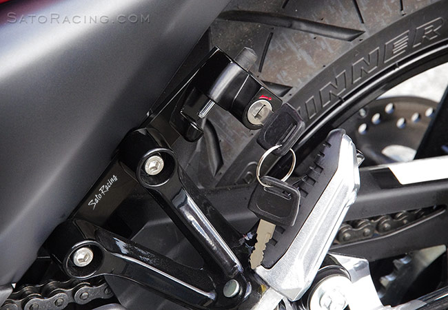 SATO RACING Helmet Lock for Suzuki GSR250 / GW250