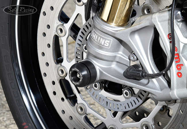 SATO RACING Front Axle Sliders for '20 Triumph Daytona 765