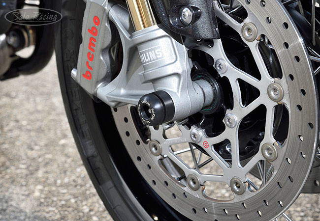 SATO RACING Front Axle Sliders for '20 Triumph Daytona 765