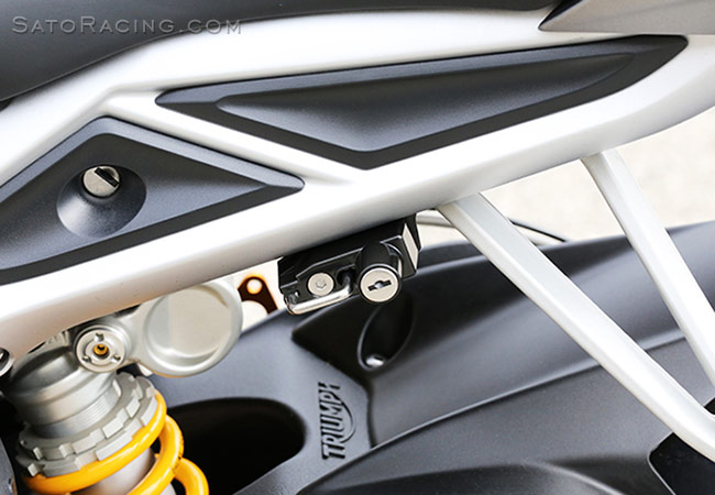 SATO RACING Helmet Lock Triumph Daytona / Street Triple '13-'24