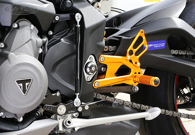 SATO RACING Triumph Street Triple 765 ('17-19) Rear Sets [L]-side