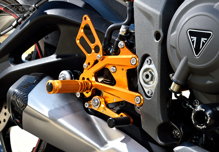 SATO RACING Triumph Street Triple RS (''20+) Rear Sets [R]-side