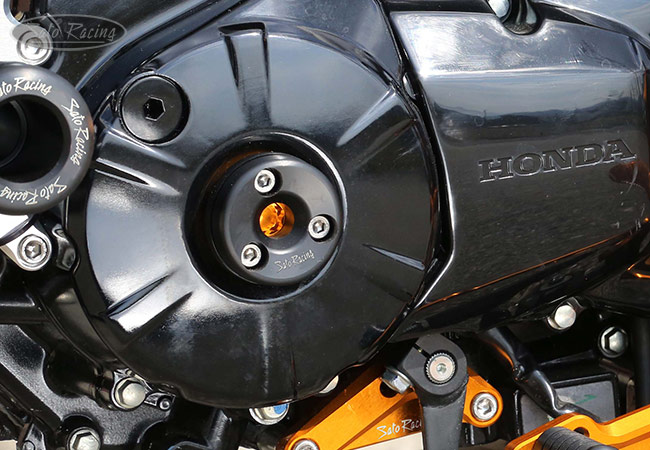 SATO RACING Timing Hole Plug on a '17 Honda GROM